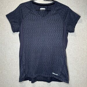 Marmot Mirage V-Neck Athletic Tee Shirt Size L